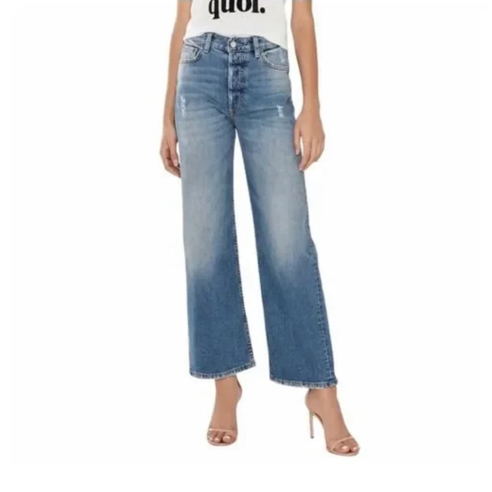 Boyish by HER Mikey High Waist Ankle Straight Jeans in Mercy Island Wash - Picture 13 of 13